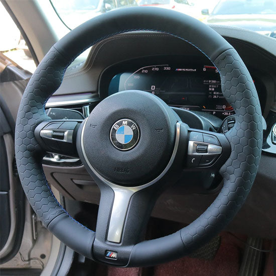leather steering wheel cover