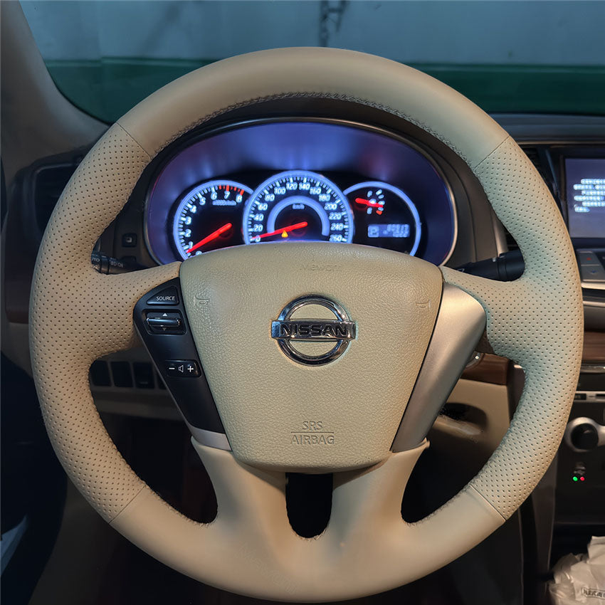 leather steering wheel cover