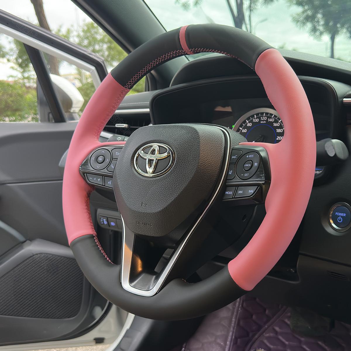 leather steering wheel cover