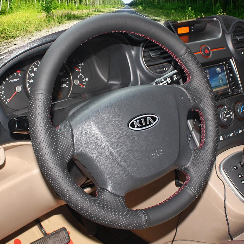 Steering Wheel Cover for Kia Carens 2 Magentis Rondo 2 Opirus 2003-2012
